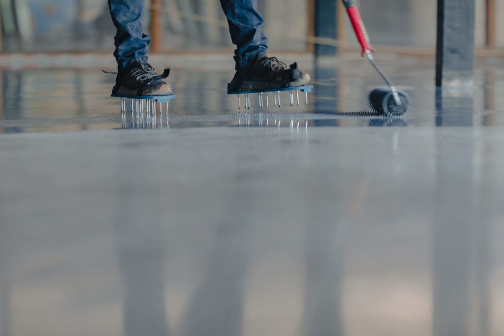Add shine to your floors with epoxy paint